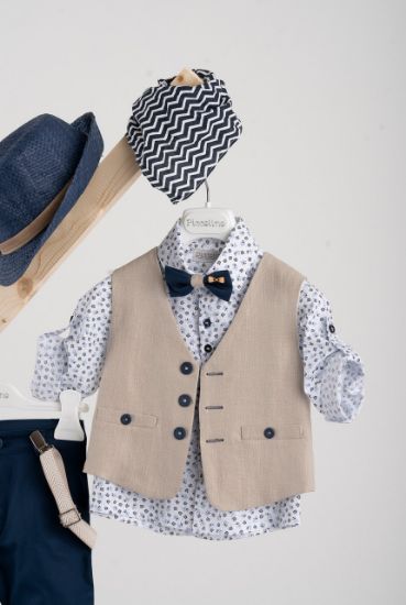Εικόνα της Βαπτιστικό κοστούμι Piccolino Tony σε χρώμα Navy