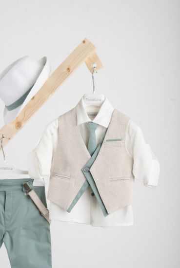 Εικόνα της Βαπτιστικό κοστούμι Piccolino Silvio-22 σε χρώμα Mint