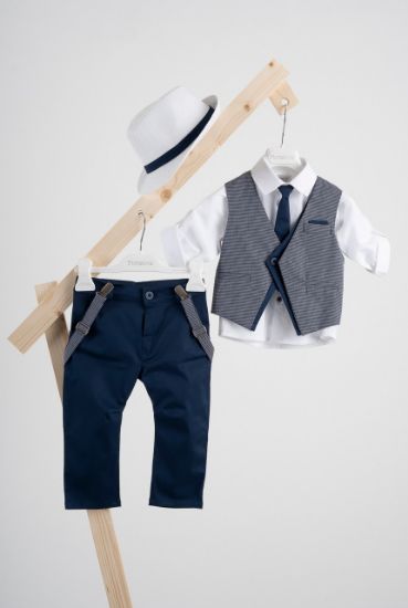 Εικόνα της Βαπτιστικό κοστούμι Piccolino Silvio-22 σε χρώμα Navy