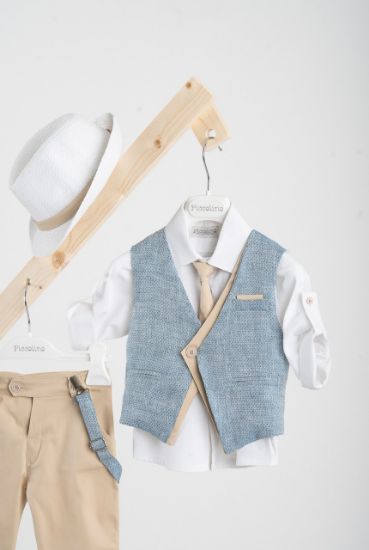 Εικόνα της Βαπτιστικό κοστούμι Piccolino Silvio-22 σε χρώμα Beige