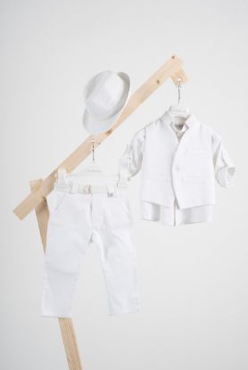 Εικόνα της Βαπτιστικό κοστούμι Piccolino Luciano σε χρώμα White