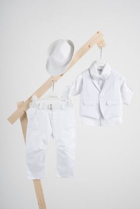 Εικόνα της Βαπτιστικό κοστούμι Piccolino Ian σε χρώμα white