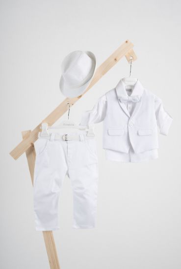 Εικόνα της Βαπτιστικό κοστούμι Piccolino Ian σε χρώμα white