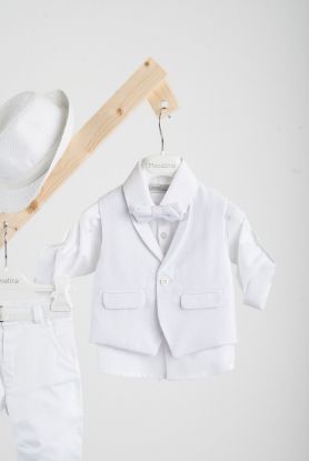 Εικόνα της Βαπτιστικό κοστούμι Piccolino Ian σε χρώμα white