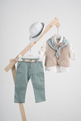 Εικόνα της Βαπτιστικό κοστούμι Piccolino Charles σε χρώμα Mint