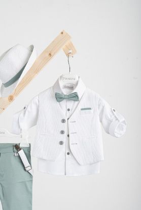 Εικόνα της Βαπτιστικό κοστούμι Piccolino Lorenzo σε χρώμα Mint