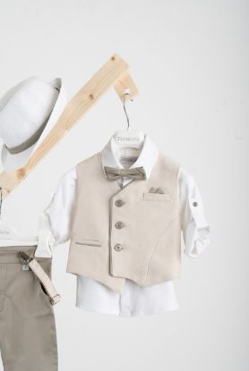 Εικόνα της Βαπτιστικό κοστούμι Piccolino Gustavo σε χρώμα Sage