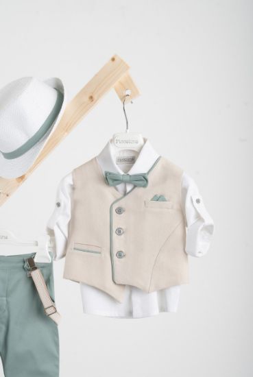 Εικόνα της Βαπτιστικό κοστούμι Piccolino Gustavo σε χρώμα Mint
