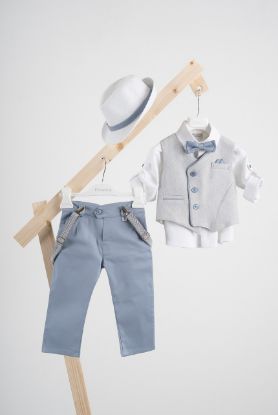 Εικόνα της Βαπτιστικό κοστούμι Piccolino Gustavo σε χρώμα Light Blue