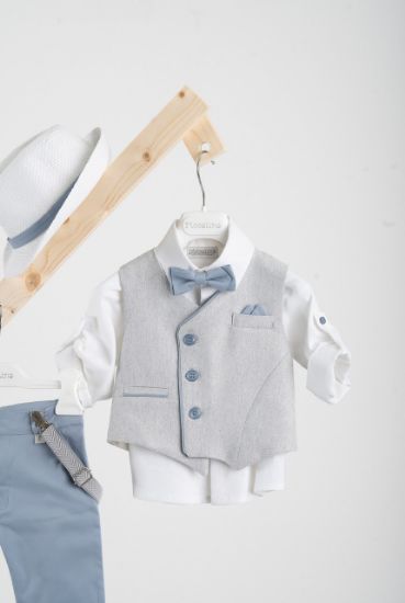 Εικόνα της Βαπτιστικό κοστούμι Piccolino Gustavo σε χρώμα Light Blue