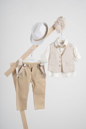 Εικόνα της Βαπτιστικό κοστούμι Piccolino Pablo σε χρώμα Beige