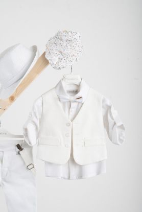 Εικόνα της Βαπτιστικό κοστούμι Piccolino Pablo σε χρώμα White