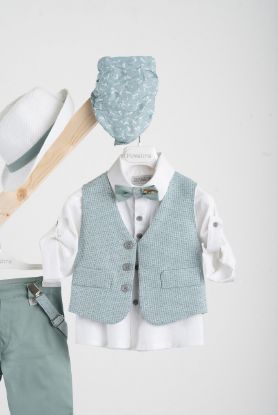 Εικόνα της Βαπτιστικό κοστούμι Piccolino Pablo σε χρώμα Mint