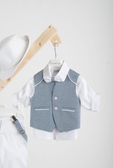 Εικόνα της Βαπτιστικό κοστούμι Piccolino Francisco σε χρώμα blue-white