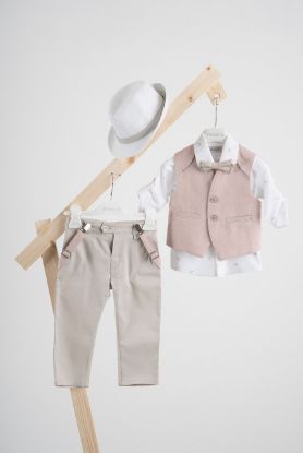 Εικόνα της Βαπτιστικό κοστούμι Piccolino Francisco σε χρώμα red-sand