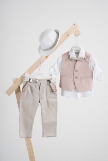 Εικόνα της Βαπτιστικό κοστούμι Piccolino Francisco σε χρώμα red-sand