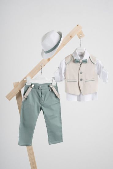 Εικόνα της Βαπτιστικό κοστούμι Piccolino Francisco σε χρώμα Mint 