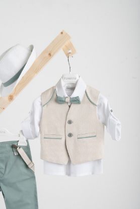 Εικόνα της Βαπτιστικό κοστούμι Piccolino Francisco σε χρώμα Mint 