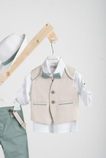 Εικόνα της Βαπτιστικό κοστούμι Piccolino Francisco σε χρώμα Mint 