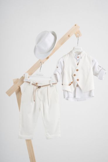 Εικόνα της Βαπτιστικό κοστούμι Piccolino Enrique σε χρώμα Off White