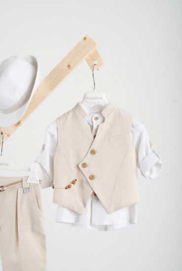 Εικόνα της Βαπτιστικό κοστούμι Piccolino Enrique σε χρώμα Beige