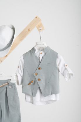 Εικόνα της Βαπτιστικό κοστούμι Piccolino Enrique σε χρώμα Teal