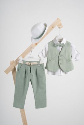 Εικόνα της Βαπτιστικό κοστούμι Piccolino Rafael σε χρώμα Mint