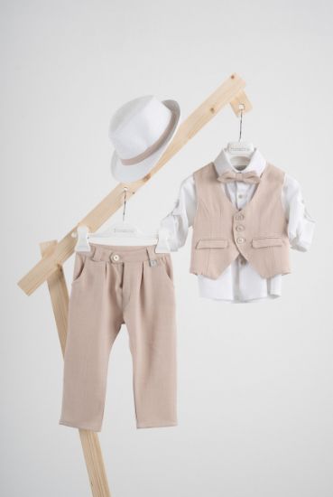 Εικόνα της Βαπτιστικό κοστούμι Piccolino Rodrigo σε χρώμα Redwood