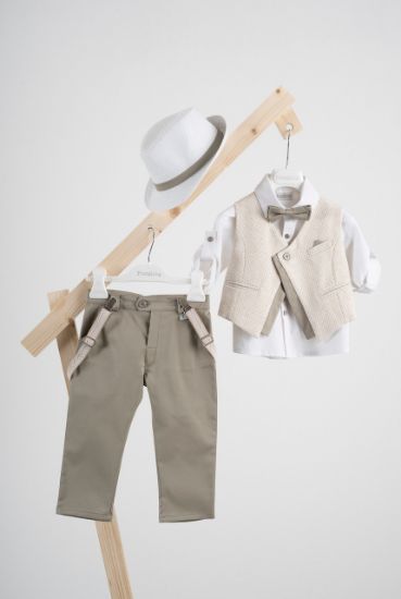 Εικόνα της Βαπτιστικό κοστούμι Piccolino Felipe σε χρώμα Sage