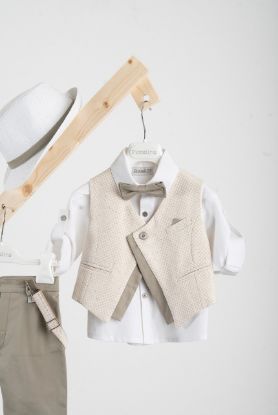 Εικόνα της Βαπτιστικό κοστούμι Piccolino Felipe σε χρώμα Sage