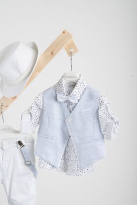 Εικόνα της Βαπτιστικό κοστούμι Piccolino Didier σε χρώμα White