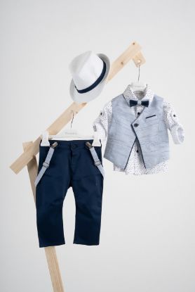Εικόνα της Βαπτιστικό κοστούμι Piccolino Didier σε χρώμα Navy