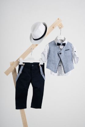 Εικόνα της Βαπτιστικό κοστούμι Piccolino Didier σε χρώμα Blue