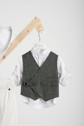 Εικόνα της Βαπτιστικό κοστούμι Piccolino Jose σε χρώμα White