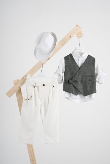 Εικόνα της Βαπτιστικό κοστούμι Piccolino Jose σε χρώμα White