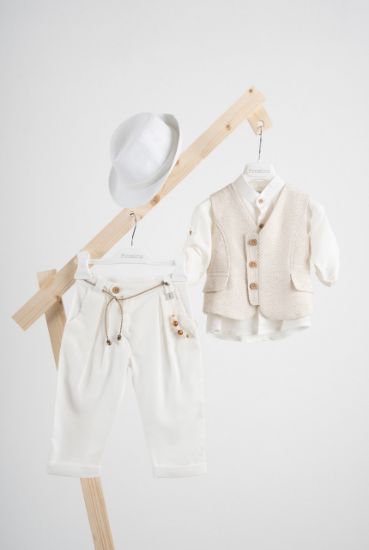 Εικόνα της Βαπτιστικό κοστούμι Piccolino Lewis σε χρώμα Off white