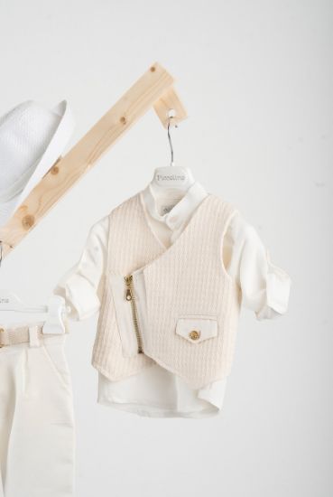 Εικόνα της Βαπτιστικό κοστούμι Piccolino Furilo σε χρώμα Ivory