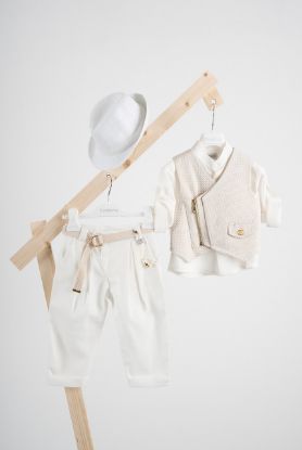 Εικόνα της Βαπτιστικό κοστούμι Piccolino Furilo σε χρώμα Off White