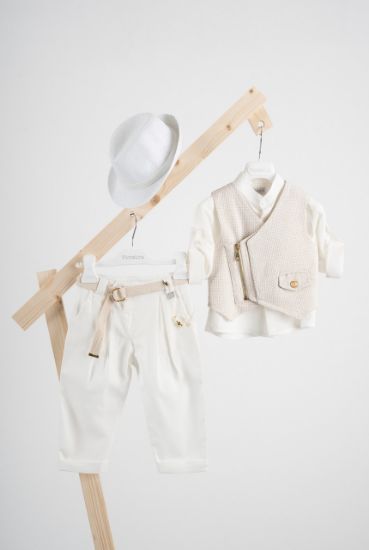 Εικόνα της Βαπτιστικό κοστούμι Piccolino Furilo σε χρώμα Off White