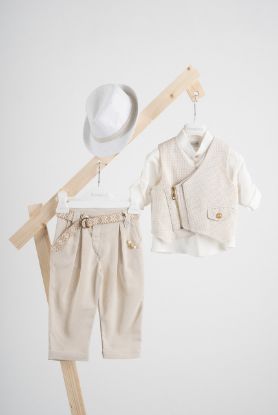 Εικόνα της Βαπτιστικό κοστούμι Piccolino Furilo σε χρώμα Beige