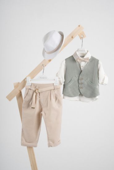 Εικόνα της Βαπτιστικό κοστούμι  Piccolino Chris σε χρώμα Beige