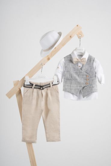 Εικόνα της Βαπτιστικό κοστούμι  Piccolino Arthur σε χρώμα Beige