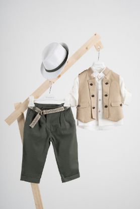 Εικόνα της Βαπτιστικό κοστούμι  Piccolino Che σε χρώμα Beige