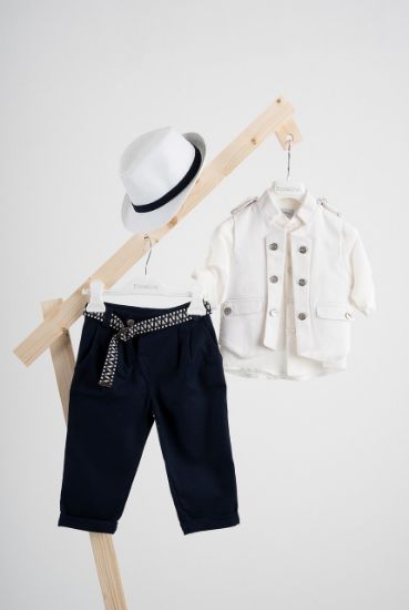 Εικόνα της Βαπτιστικό κοστούμι  Piccolino Che σε χρώμα Off White