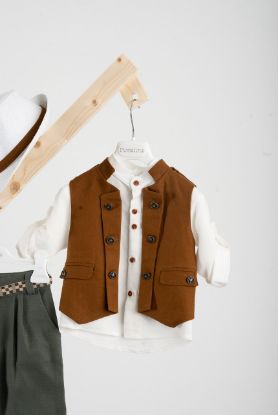 Εικόνα της Βαπτιστικό κοστούμι  Piccolino Che σε χρώμα Ginger