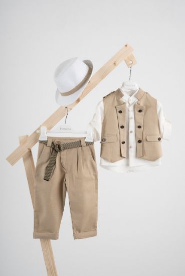 Εικόνα της Βαπτιστικό κοστούμι  Piccolino Che σε χρώμα Total Beige