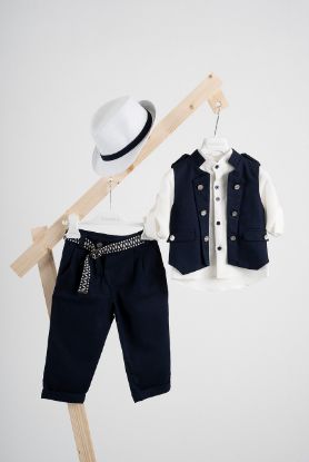 Εικόνα της Βαπτιστικό κοστούμι  Piccolino Che σε χρώμα Total Blue