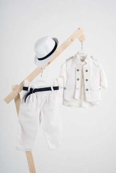 Εικόνα της Βαπτιστικό κοστούμι  Piccolino Che σε χρώμα Total Off White