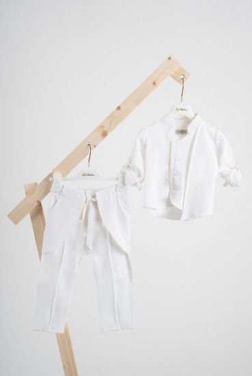 Εικόνα της Κοστούμι  Piccolino Josua σε χρώμα Ivory