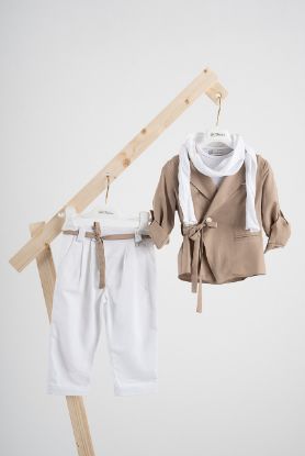 Εικόνα της Κοστούμι  Piccolino Stefan σε χρώμα Mocha